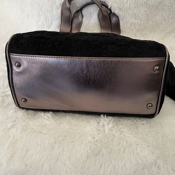 Juicy Couture Vintage Dreams Daydreamer Tote Bag Liquorice Gun Metal Rare NWT - Picture 7 of 8